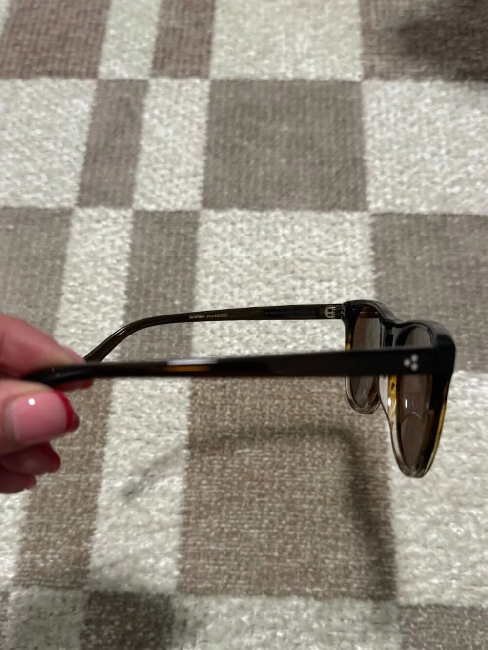 DIFF Eyewear Darren 55mm Polarized Square Sunglasses